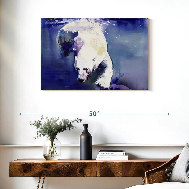 Brampt Underwater Bear, 24" H x 36" W