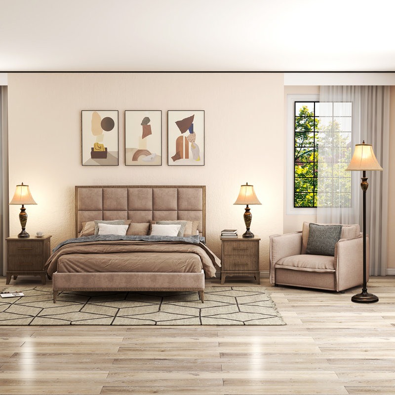61'' Traditional Floor & Table Lamp Set