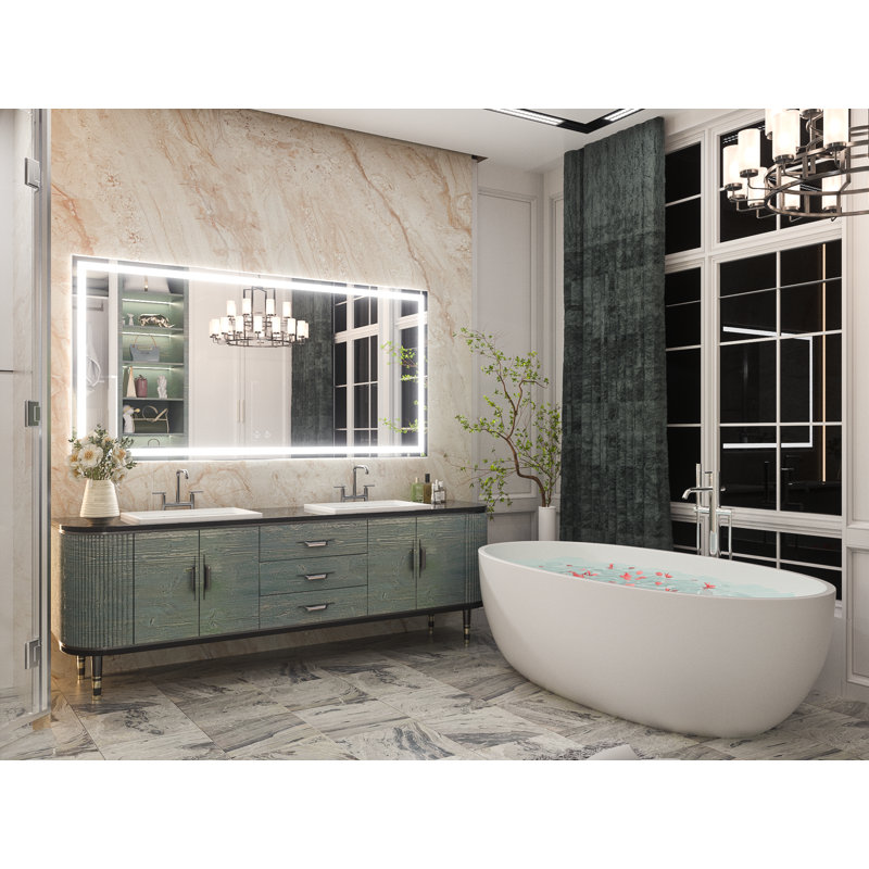 Miroir de salle de bain Martrez, 48 po x 24 po