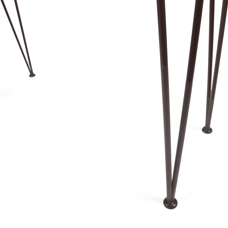 Table d'extérieur en bois - avec finition et support de bar industriel rustique en fer pour une utilisation durable