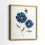 Coquelicots bleus - reproduction encadrée de qualité supérieure - prête à être accrochée - aucun clou requis - aucun clou requis-1696152227-1696152224