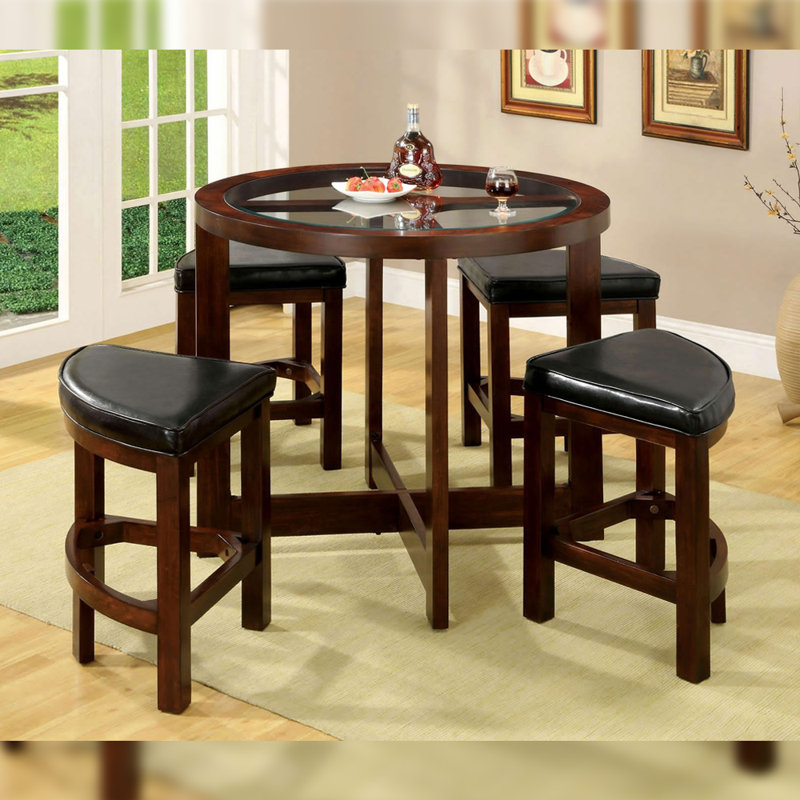 Ermitage Glass Top Dining Set