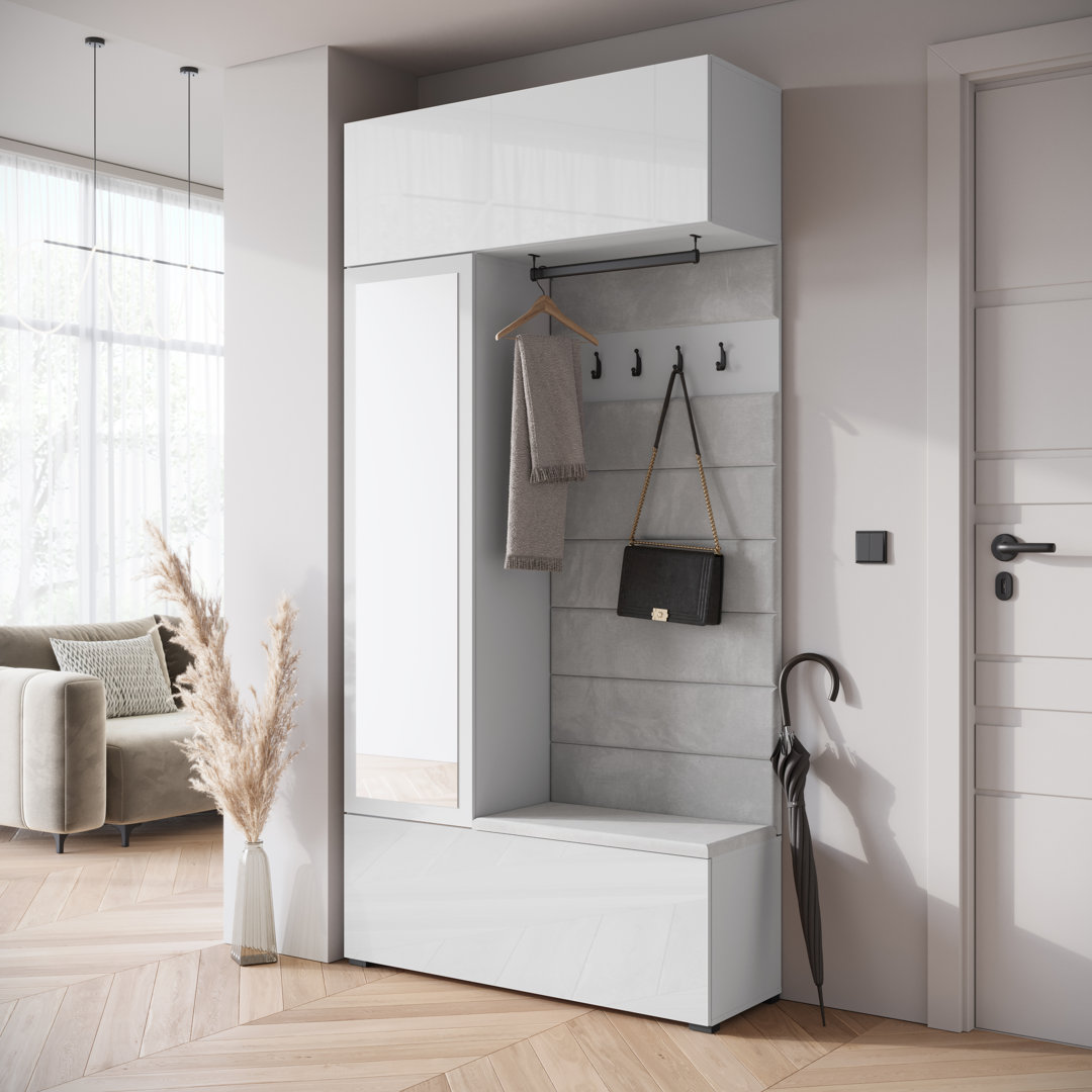 Hall Tree 115cm Wide with Shoe Storage