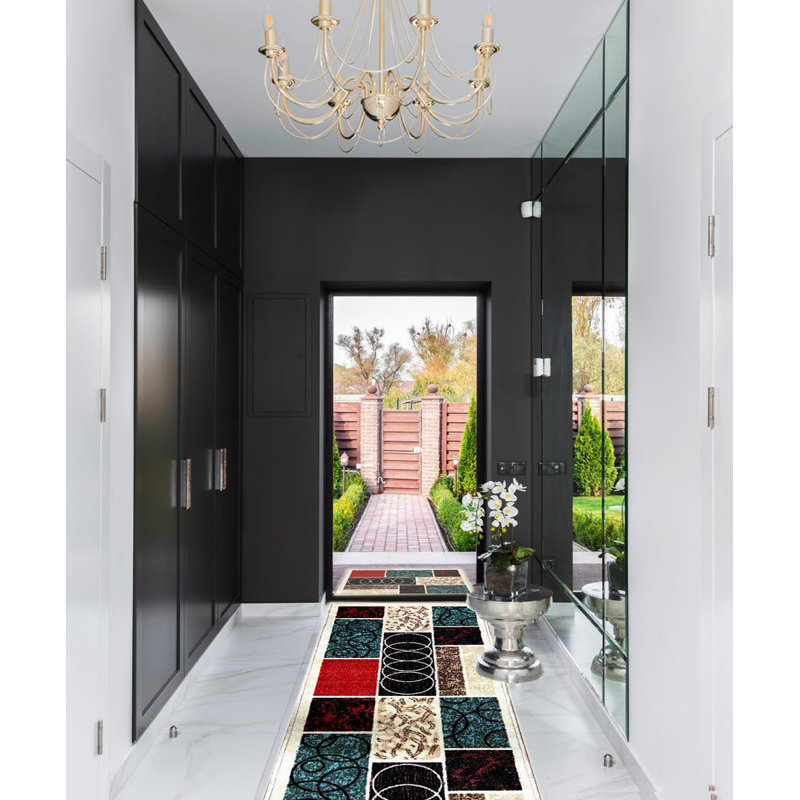 Tapis de cuisine Jerod, Tapis de couloir 1,11 po x 7 pi