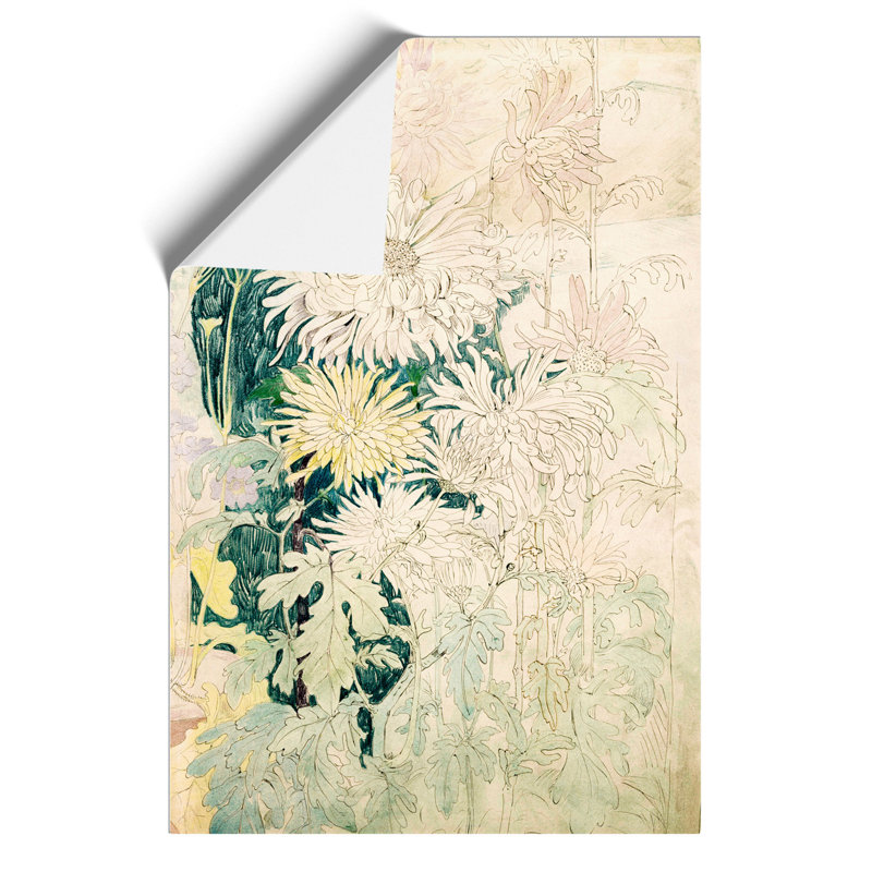 Chrysanthemums by Theo Van Hoytema - No Frame Painting, 59cm H x 42cm W x 0.1cm D