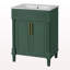 Meuble-lavabo 24 po avec lavabo intégré en céramique, meuble-lavabo à 2 portes et meuble-lavabo simple pour petite et moyenne salle de bain-601747537