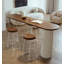 Modern Minimalist Acrylic And Pine Bar Table-852975742