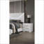 Table de chevet 2 tiroirs Glam White