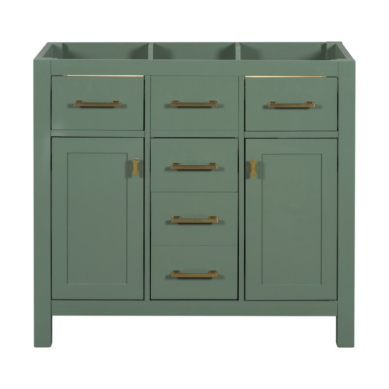 Base de meuble-lavabo simple 35,51 po seulement, Vert