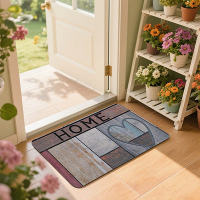 Multicolore, pour porte d'entrée et salon Rustic Home Heart, 24 po x 36 po