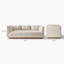 Causeuse 91 po 2 places en tissu de coton blanc avec housse anti-éclaboussures 91 po-1544167436