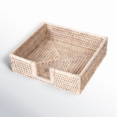 Camden Rattan No Mounting / Installation Required Napkin Holder