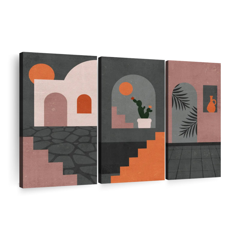 Architecture "Impression sur toile", H 32 po x l 50 po x P 1,25 po
