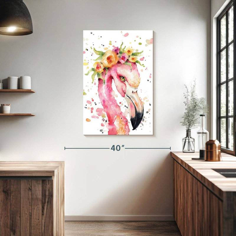 Brampt Little Flamingo, 39" H x 26" W