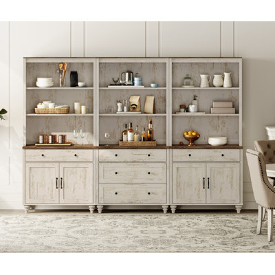 Ennia Solid and Manufactured Wood Dining Hutch