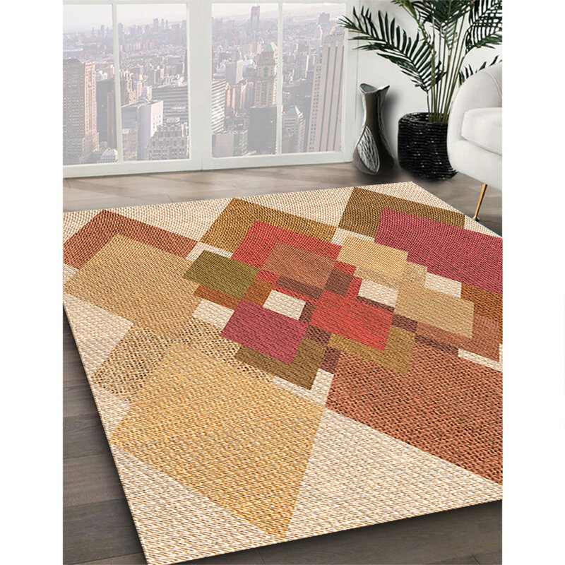 Tapis 100% à motifs lavables à la machine 2989, Rectangle 5 pi x 8 pi
