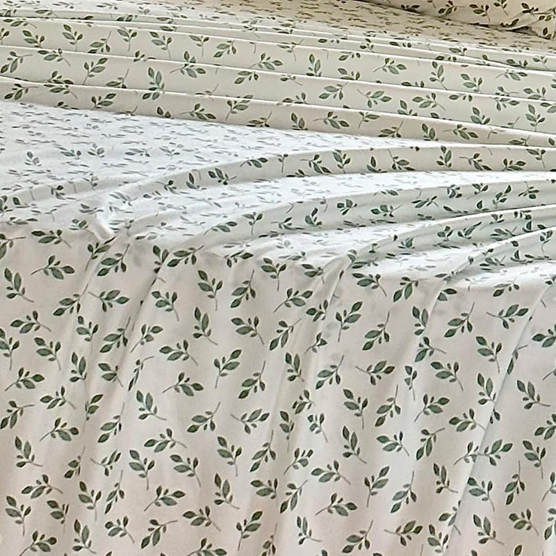 Hyprest Sheets, Soft Breathable Farmhouse Bed Sheet Sets, Deep Pocket Sheets, Black Floral, Queen