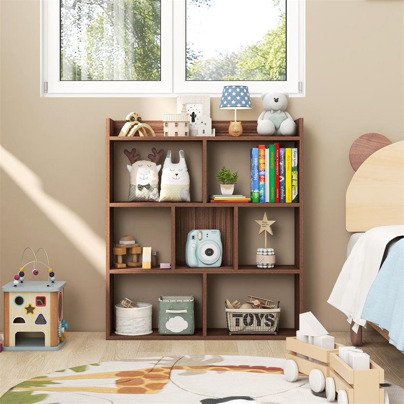90cm H x 80cm W Bookcase, Walnut