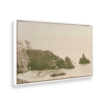Impression sur toile de rivage isolée