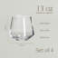 over&back Modern Mouth-Blown Glassware - Set of 4 Contemporary Stemless-99312949