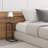 2-Pack Black C-Shaped Side Table
