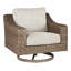 Chaise de patio pivotante avec coussins Shonta