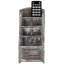 Solid Wood Remote Control Holder, Rustic 4-Compartment Caddy Organizer for Living Room Tabletop Storage