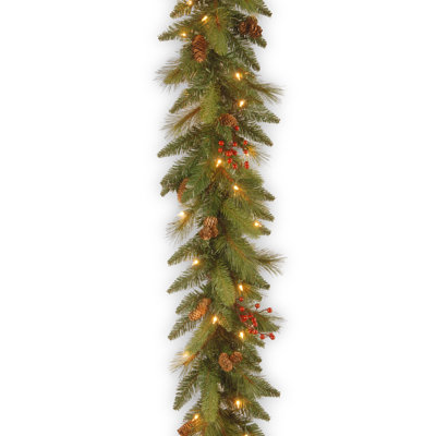 72" Pre-Lit Berry Christmas Garland