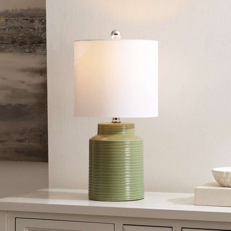 Lampe de table 19 po Navilas, Bleu vert