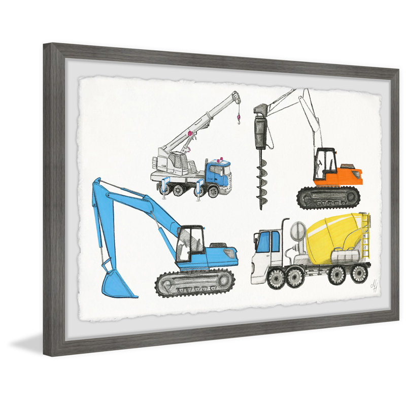 Justine Powerful Trucks - Print, 20cm H x 30cm W