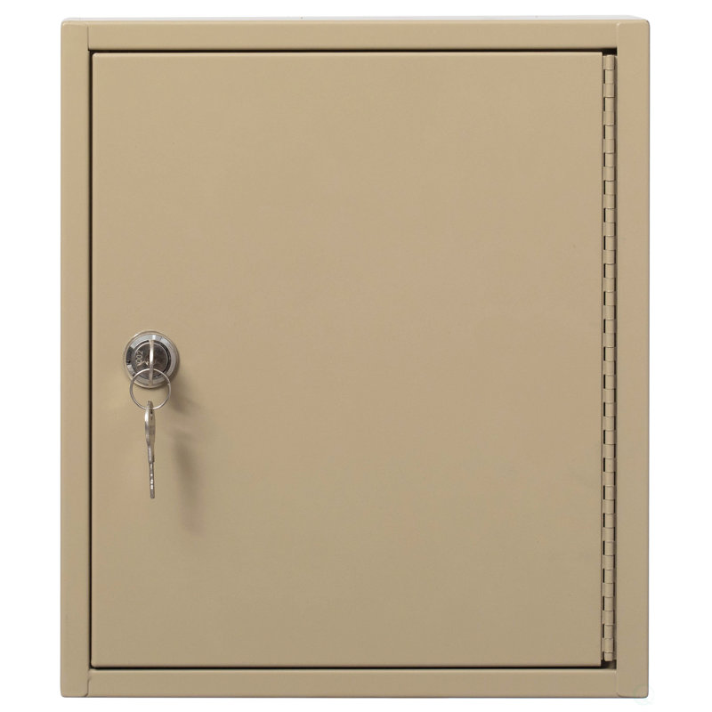 Armoire de sécurité en acier à 60 clés avec étiquettes numérotées et serrure à clé Ebern Designs