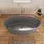 Baignoire de trempage autoportante en béton à surface solide 63 po Fslefay Terrazzo