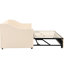 Lit de jour simple beige avec lit gigogne escamotable - Lit multifonctionnel pour toute occasion-193200229