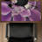Purple flower closeup - 15.75"x31.50" Desk mat