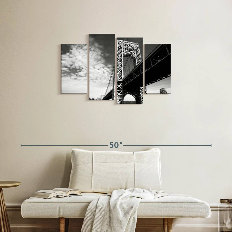 Lilie George, pont de Washington, BW, H 22 po x l 36 po