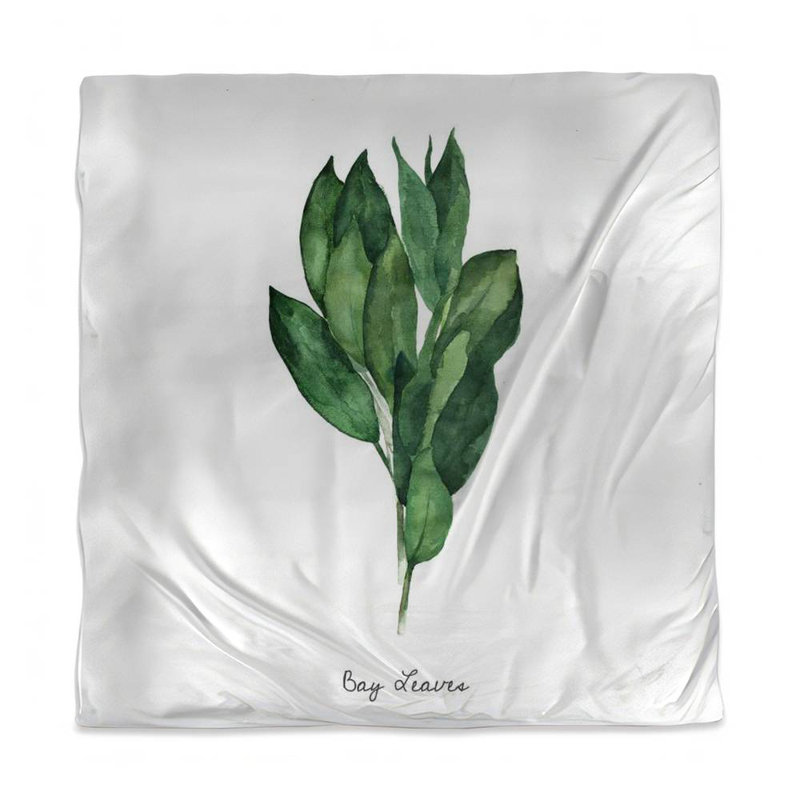 Bay Leaves Bundle Duvet Cover | White Kitchen Decor Bedding