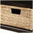 Rustic Storage Bench with 3 Drawers and 3 Rattan Baskets for Living Room, Entryway-688422002