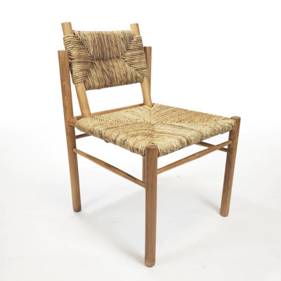 Chaise d'appoint en teck de style nazaréen
