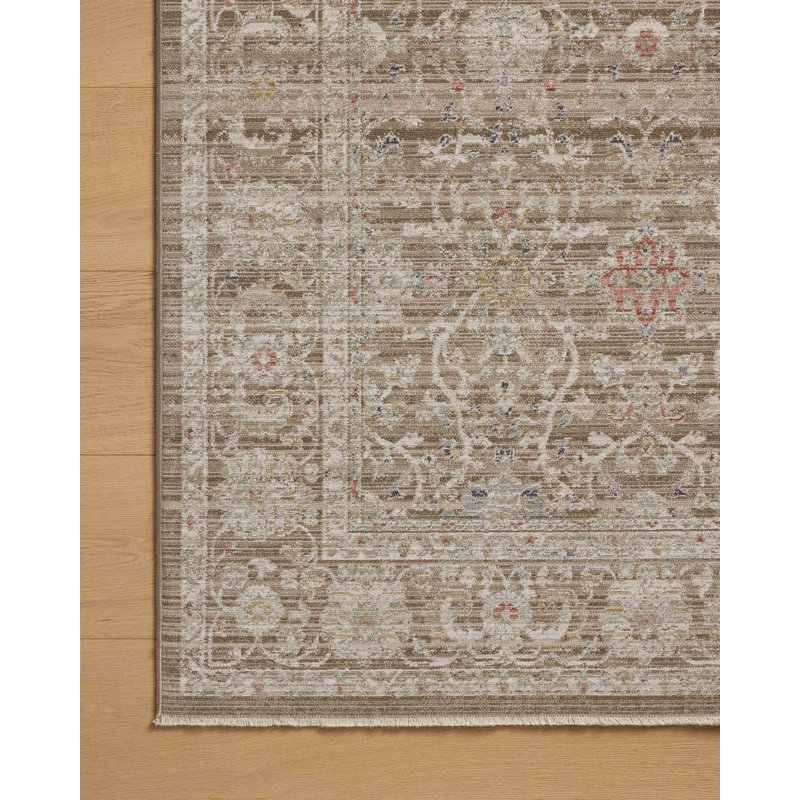 Ida Bark Multi Hand-Knotted Rectangular Area Rug