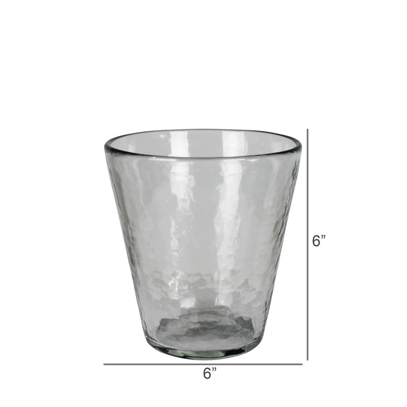 Rippled Vase, Glass - Sm