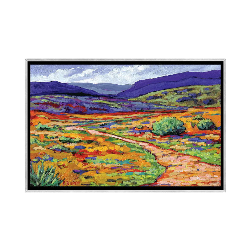 Reproduction d’art « New Mexico Landscape » par Patty Baker, Pas de tapis, H 26 po x l 18 po x 1,5 po