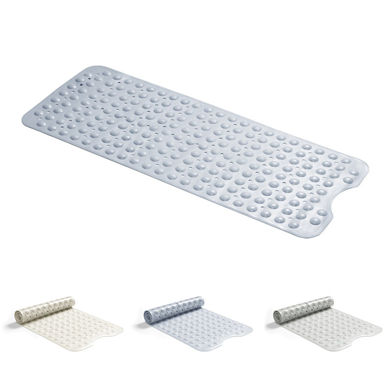 TPE,PVC-free Non-Slip Bath Mat, Blue