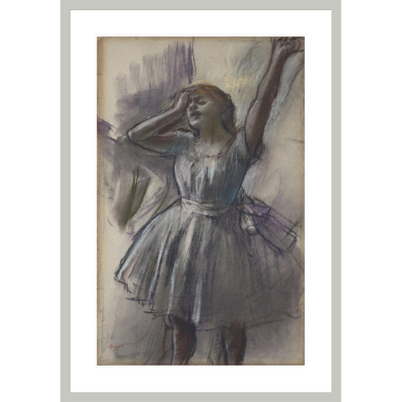 «Dancer Stretching» par Edgar Degas, impression giclée sur cadre, H 41,5 po x l 29 po