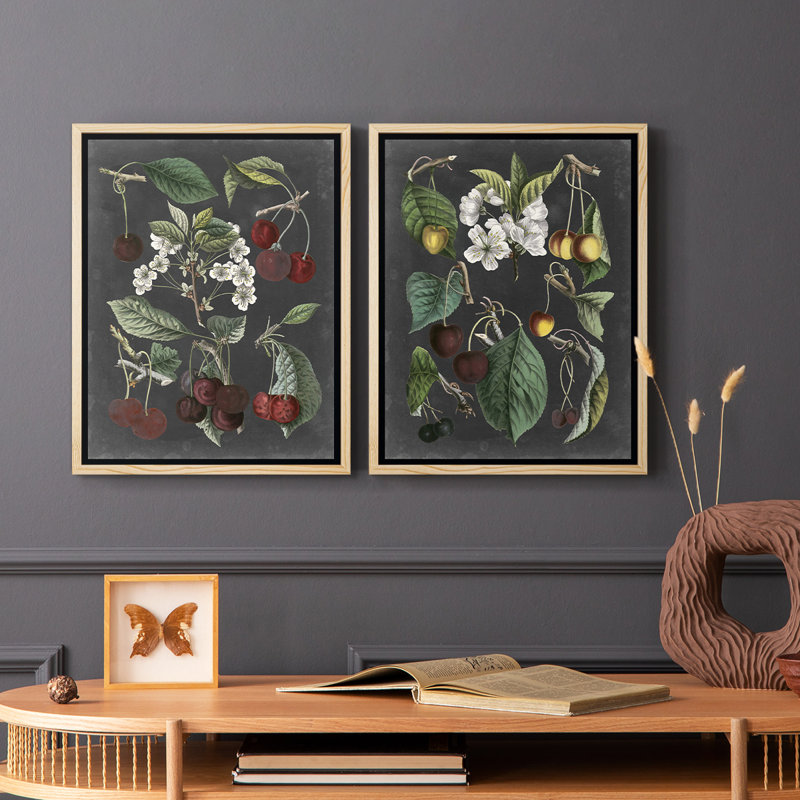 Impression encadrée Orchard Variétés I-Premium - prête à être accrochée - aucun clou requis - aucun clou requis, Bois naturel
