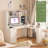 L Shaped Desk With Outlet, Computer Desk With Drawers, Bookshelf, Modern Corner Desk, Home Office Desk,L-Shaped Study Table Writing Desk,Corner Gaming Computer Desk With Storage-882992943