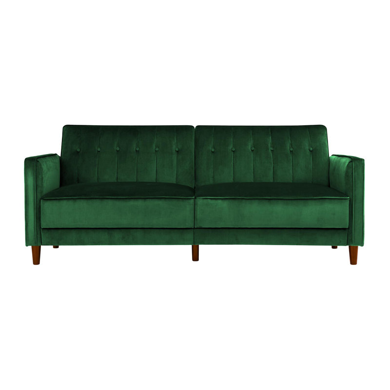 Bosco 3 Seater Sofa Bed Vintage design Multi-functional , Green Velvet