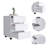 3 Drawer Filing Cabinet, Four Casters, Superior Top -White