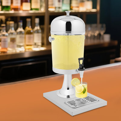 8L Beverage Dispenser With Stand & Drip Tray