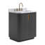 Corbin 30" Freestanding Single Bathroom Vanity with Carrara Marble Top-2135127284-2135127179-2135127183