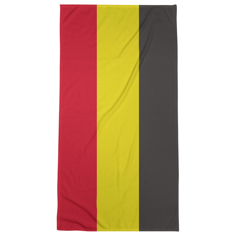 Lightweight Beach Towel, Red/Yellow/Black, Microfiber